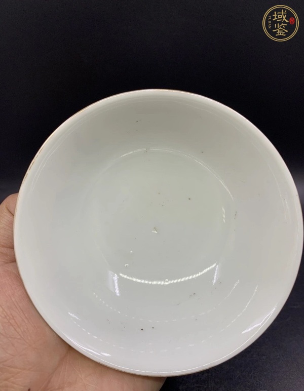 古玩陶瓷蘆雁紋茶圓真品鑒賞圖