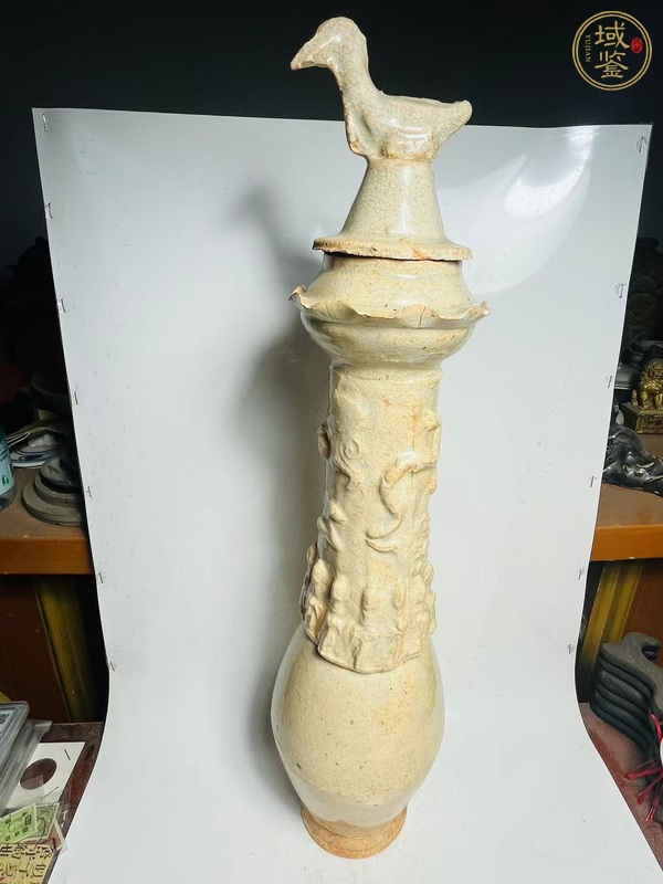 古玩陶瓷青白釉塔式罐真品鑒賞圖