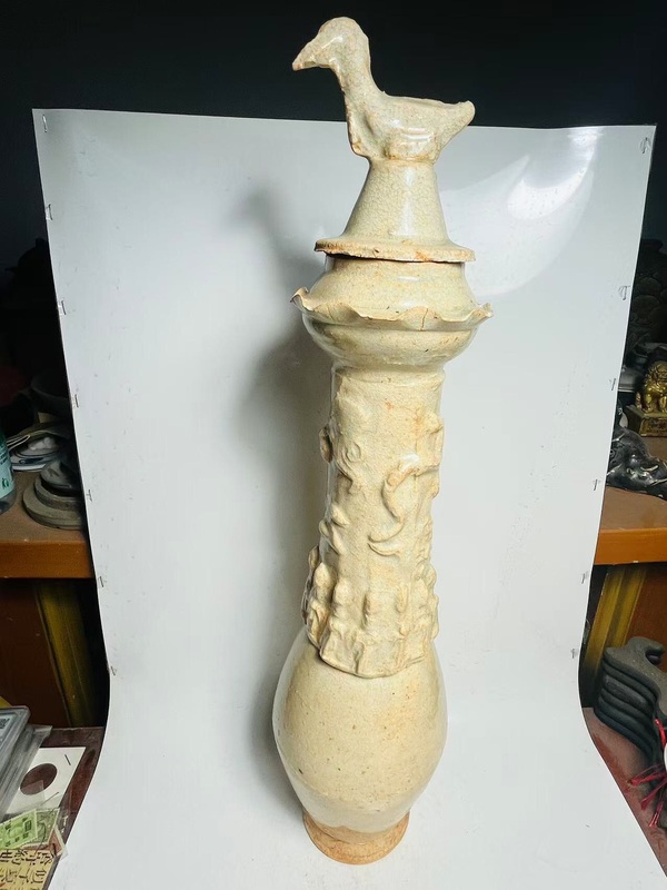 古玩轉(zhuǎn)賣(mài)(宋代)青白釉龍紋人物塔式瓶(有著不錯(cuò)的市場(chǎng)價(jià)值)拍賣(mài),當(dāng)前價(jià)格999元