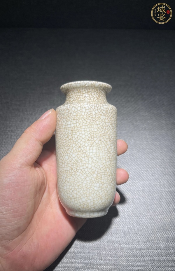 古玩陶瓷哥釉瓶真品鑒賞圖