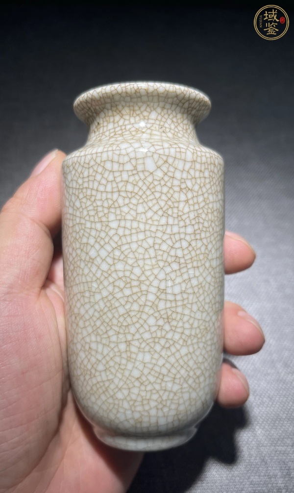 古玩陶瓷哥釉瓶真品鑒賞圖