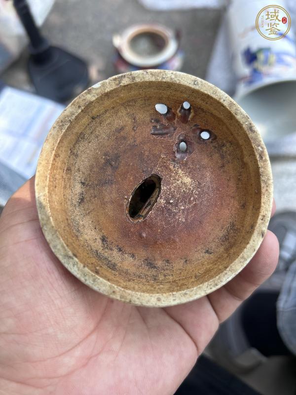 古玩陶瓷窯變釉三足熏爐真品鑒賞圖