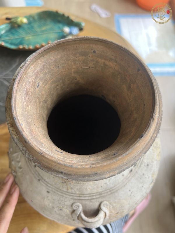 古玩陶瓷釉陶漢壺真品鑒賞圖