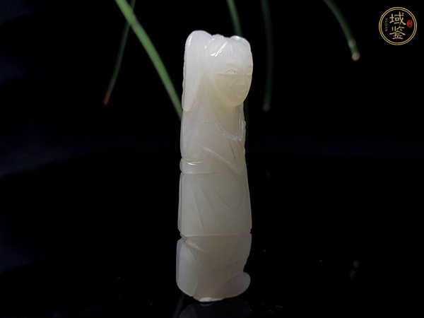 古玩雜項(xiàng)清代和田如意童子真品鑒賞圖