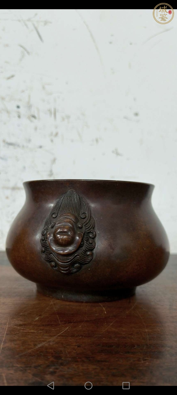 古玩銅器銅獸耳爐真品鑒賞圖