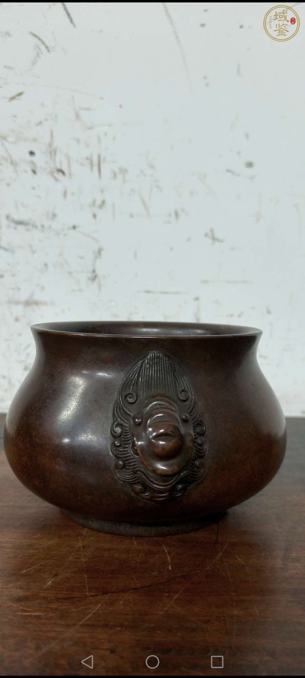 古玩銅器銅獸耳爐真品鑒賞圖
