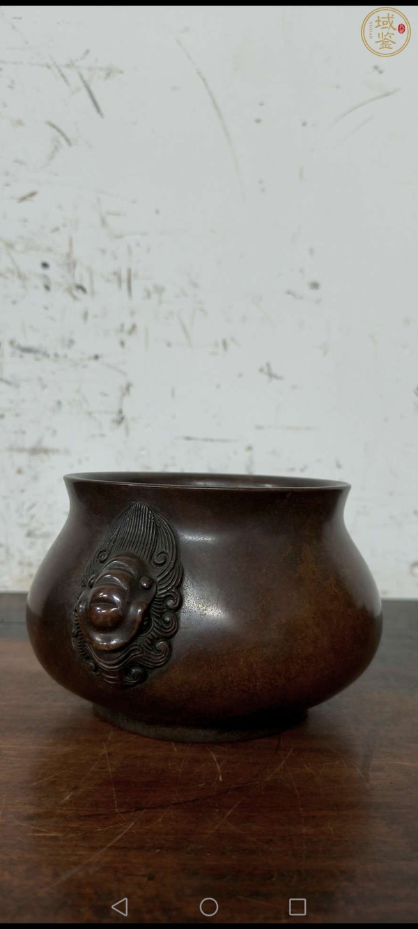 古玩銅器銅獸耳爐真品鑒賞圖