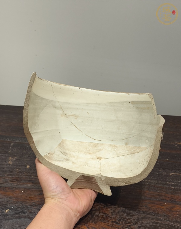 古玩陶瓷白地褐彩花卉紋標(biāo)本真品鑒賞圖