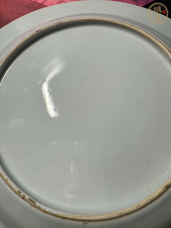 古玩陶瓷花鳥紋粉彩盤真品鑒賞圖