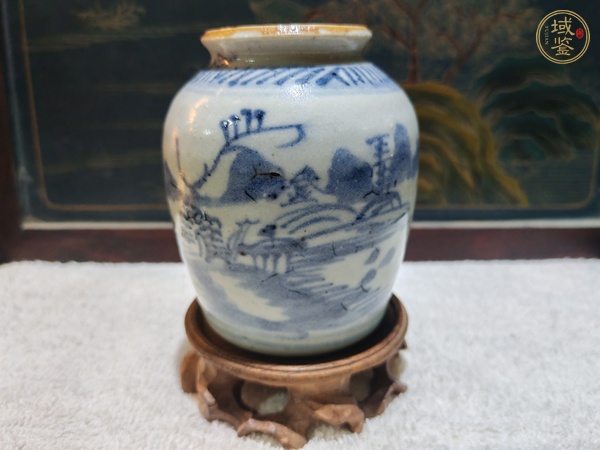 古玩陶瓷青花罐真品鑒賞圖