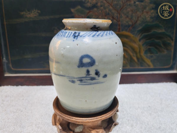 古玩陶瓷青花罐真品鑒賞圖