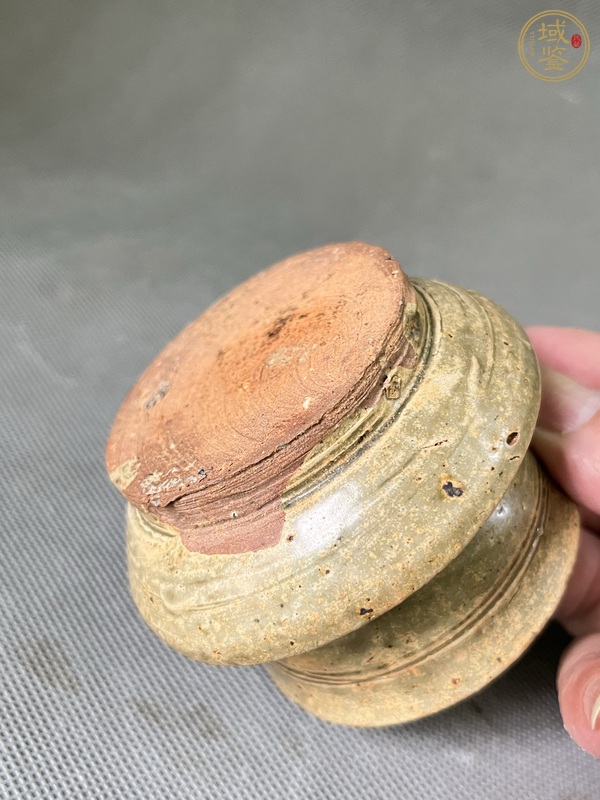 古玩陶瓷岳州窯連體杯真品鑒賞圖