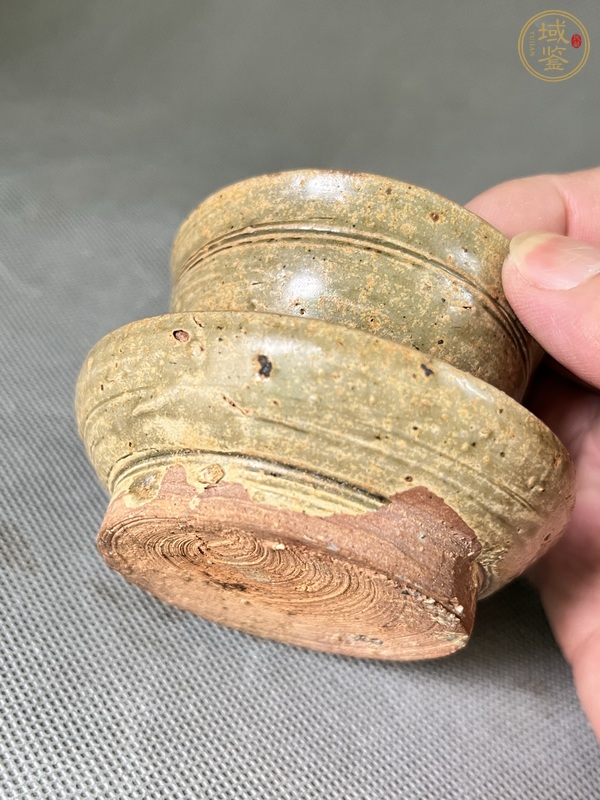 古玩陶瓷岳州窯連體杯真品鑒賞圖