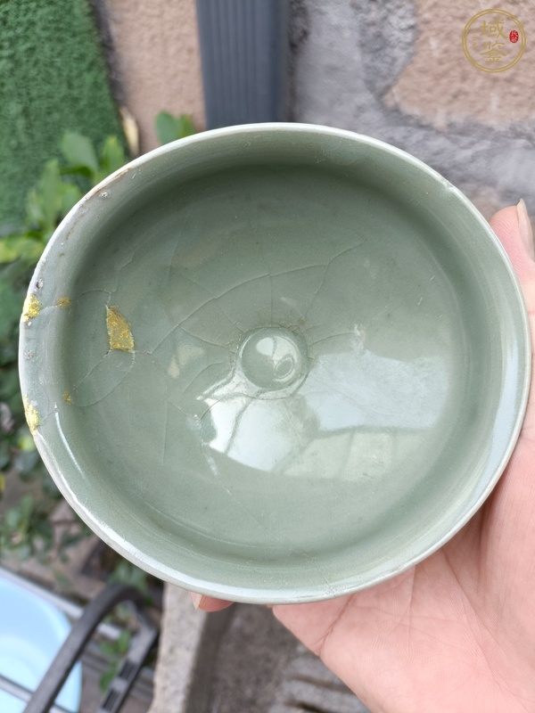 古玩陶瓷宋元·青釉盞真品鑒賞圖