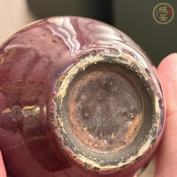 古玩陶瓷紅釉天球瓶真品鑒賞圖
