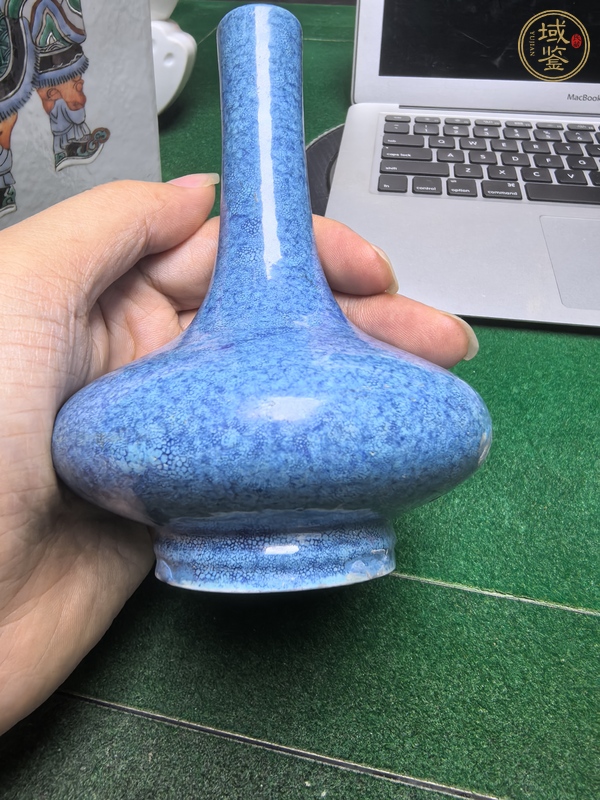 古玩陶瓷爐鈞釉茡薺瓶真品鑒賞圖