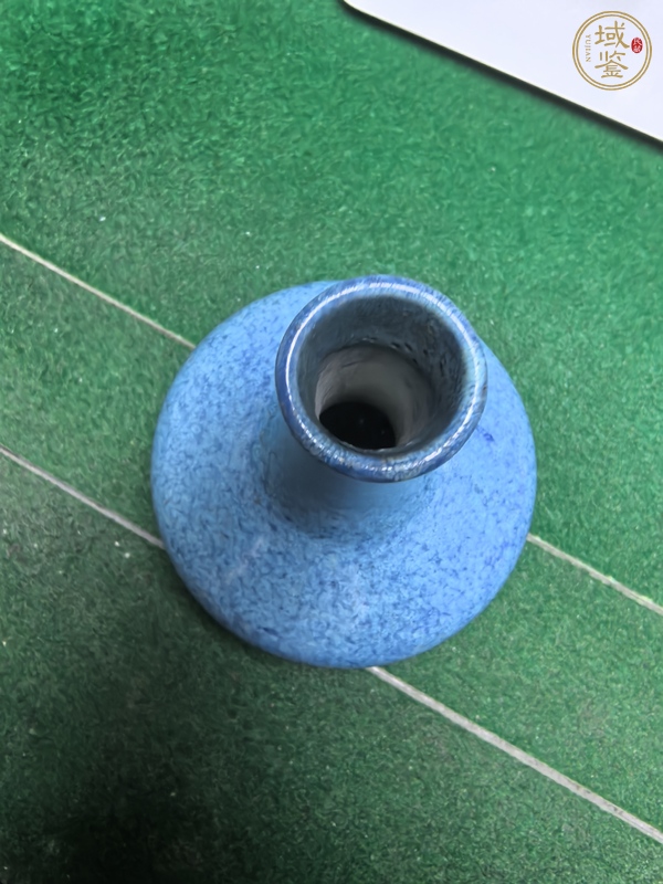 古玩陶瓷爐鈞釉茡薺瓶真品鑒賞圖