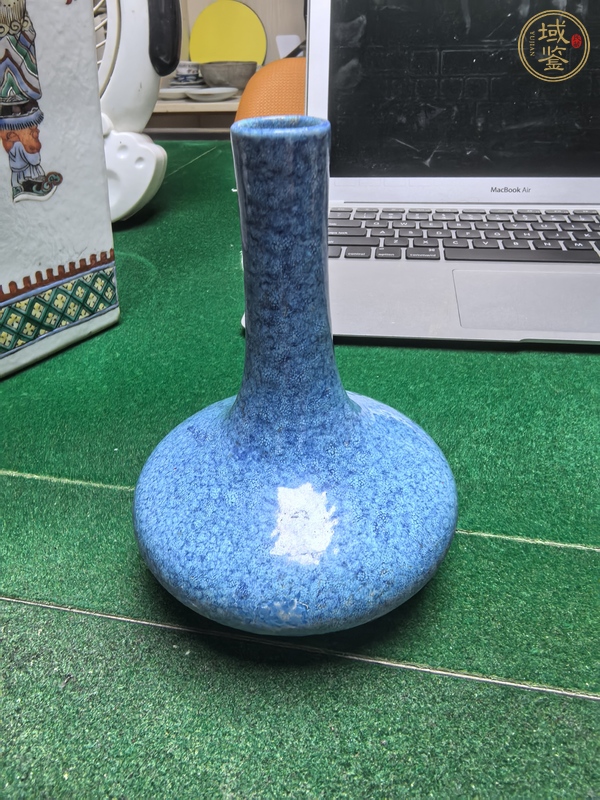 古玩陶瓷爐鈞釉茡薺瓶真品鑒賞圖