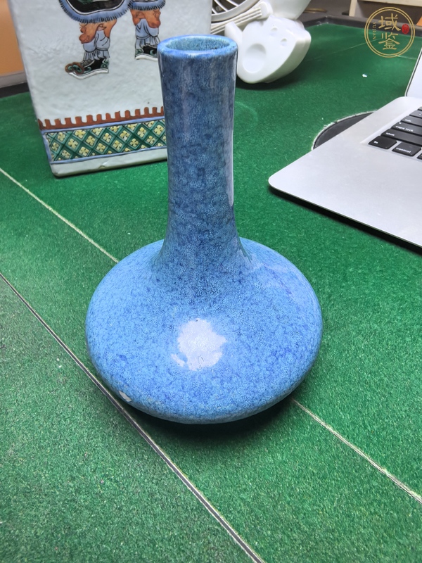 古玩陶瓷爐鈞釉茡薺瓶真品鑒賞圖
