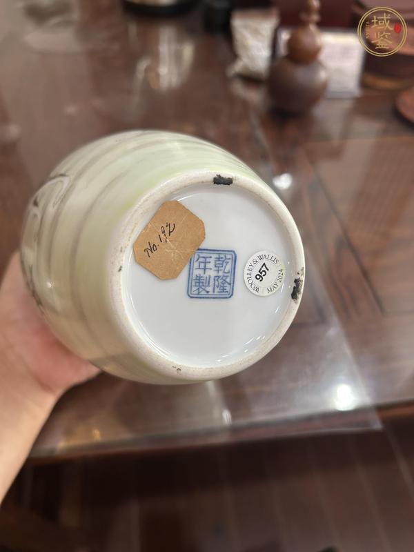 古玩陶瓷細(xì)犬圖梅瓶真品鑒賞圖
