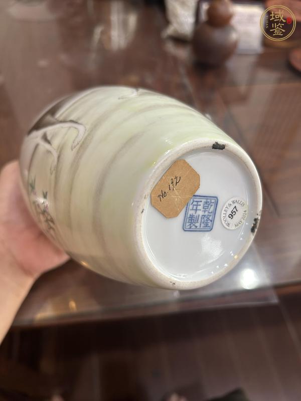古玩陶瓷細(xì)犬圖梅瓶真品鑒賞圖