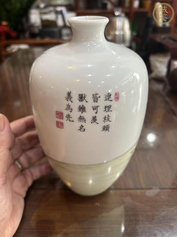 古玩陶瓷細(xì)犬圖梅瓶真品鑒賞圖