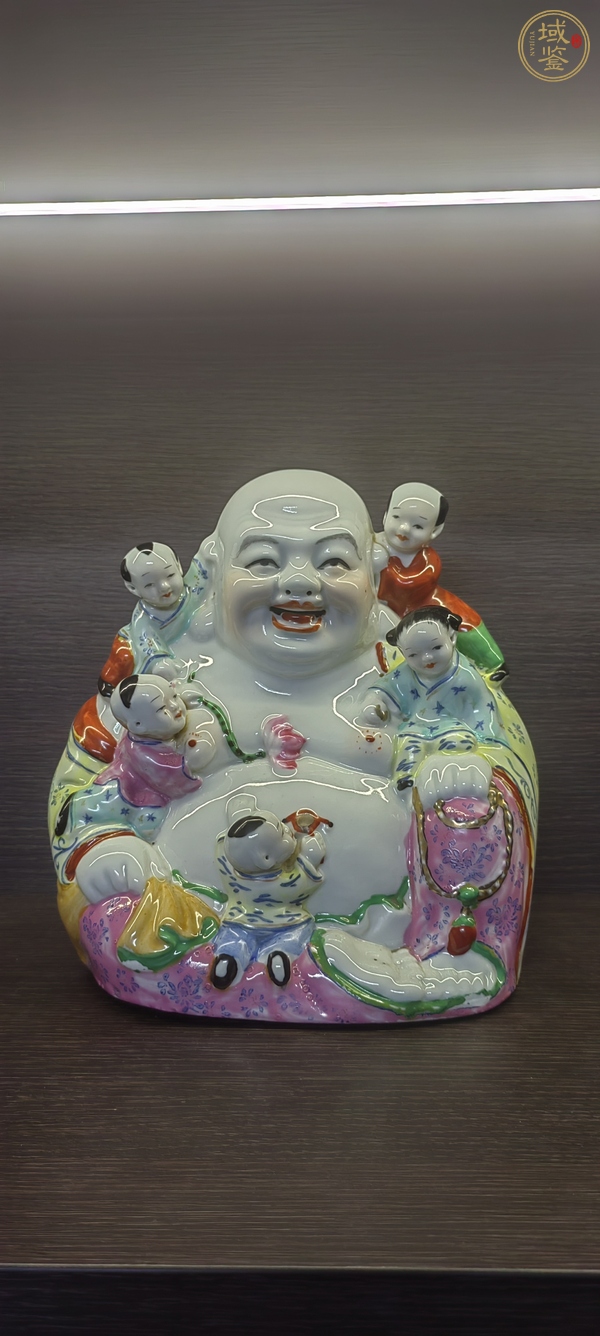 古玩陶瓷五子鬧佛塑像真品鑒賞圖