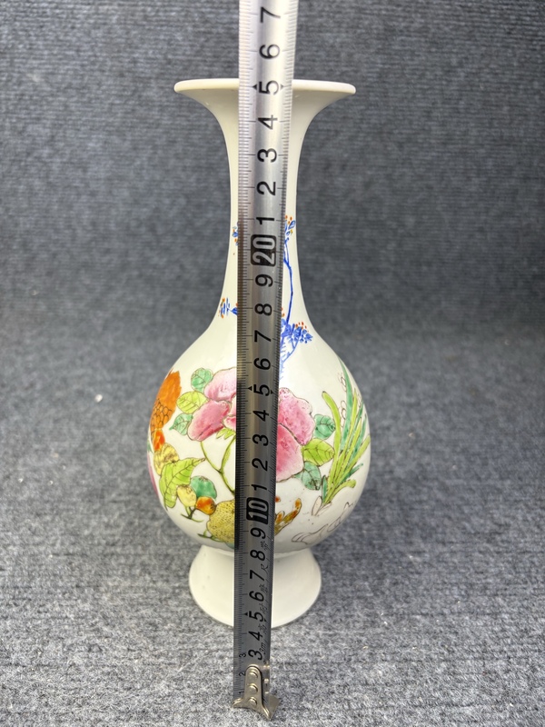古玩陶瓷粉彩三多紋琵琶瓶拍賣，當前價格4888元