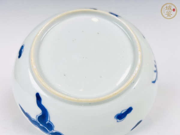古玩陶瓷清乾隆·青花過墻龍紋盤真品鑒賞圖