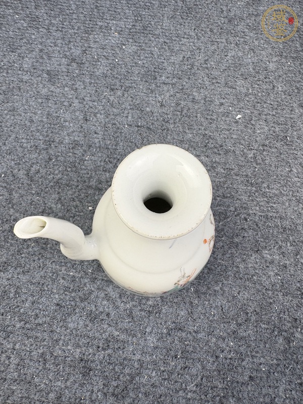 古玩陶瓷粉彩人物故事西廂記酒壺真品鑒賞圖