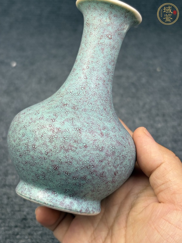 古玩陶瓷爐鈞釉小賞瓶真品鑒賞圖