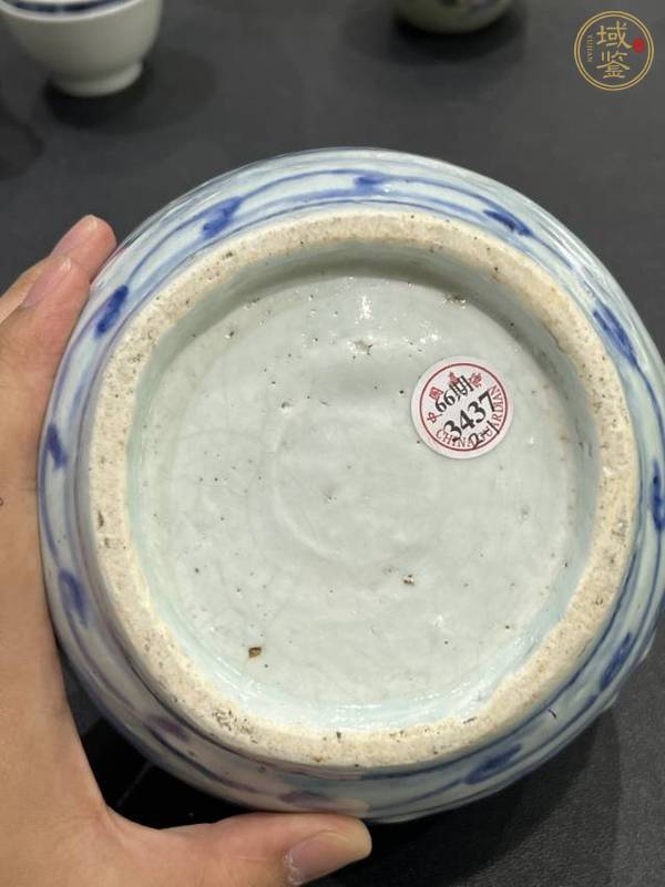 古玩陶瓷青花高士圖罐真品鑒賞圖