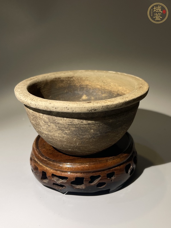 古玩陶瓷灰陶小杯缸真品鑒賞圖