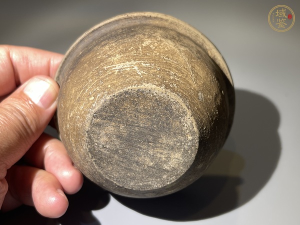古玩陶瓷灰陶小杯缸真品鑒賞圖