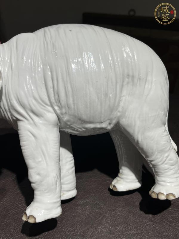 古玩陶瓷白釉瓷象真品鑒賞圖
