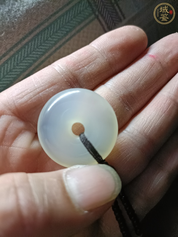 古玩玉器瑪瑙平安扣真品鑒賞圖