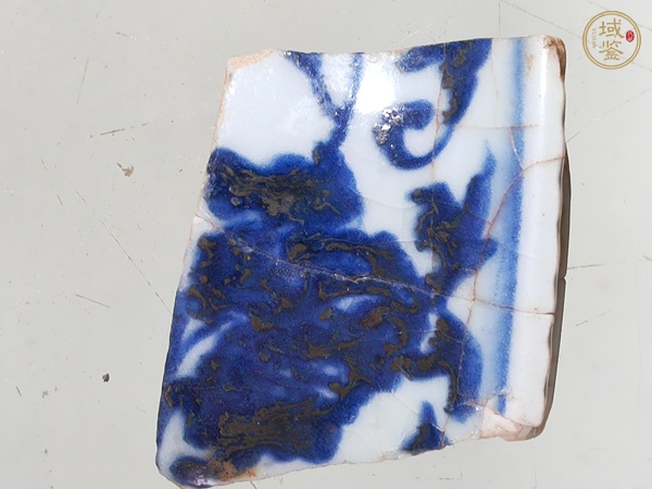 古玩陶瓷永宣青花瓷片真品鑒賞圖