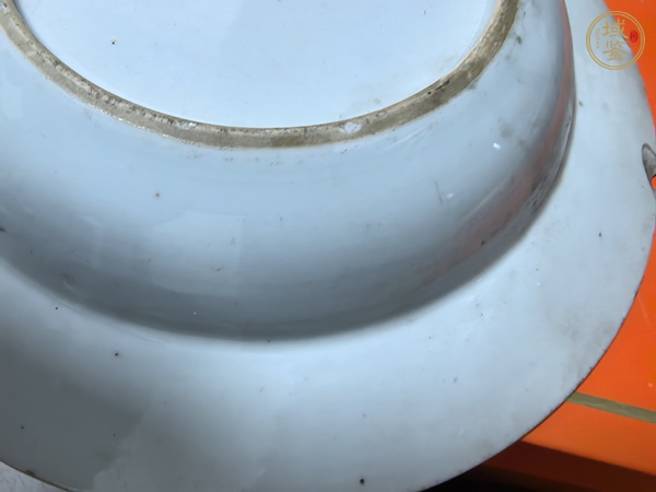 古玩粉彩盤真品鑒賞圖