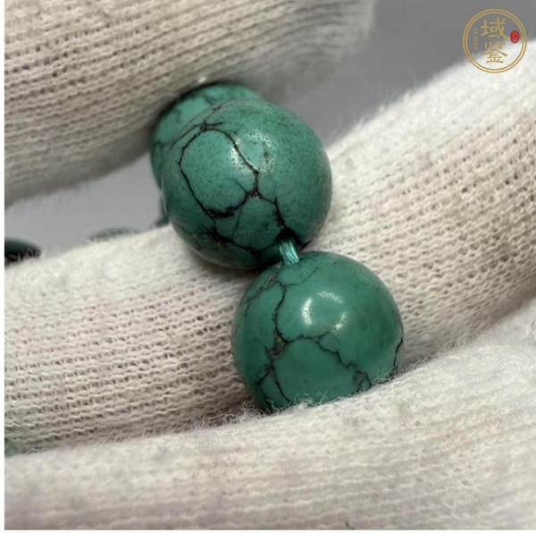 古玩玉器天然綠松石真品鑒賞圖