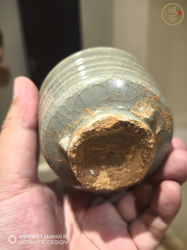 古玩陶瓷龍泉青瓷香爐真品鑒賞圖