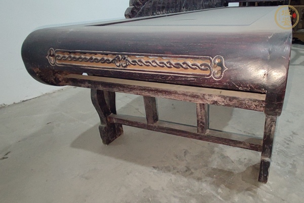 古玩字畫大葉紫檀貴妃床真品鑒賞圖