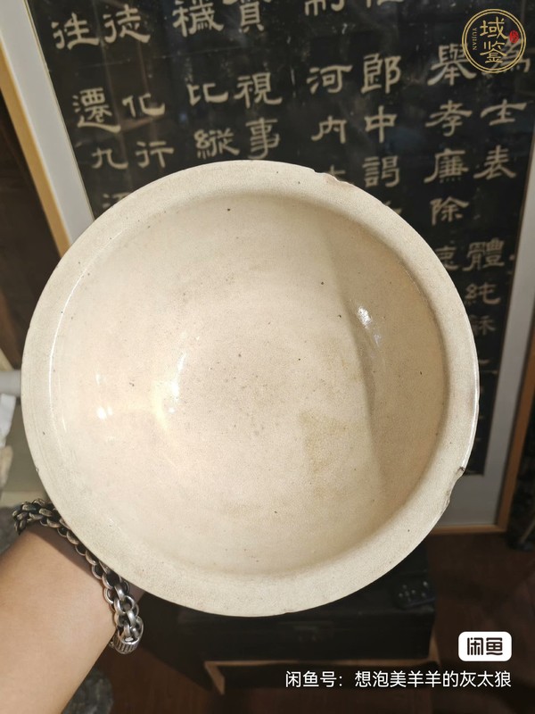 古玩陶瓷哥釉撇口碗真品鑒賞圖