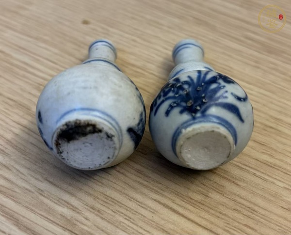 古玩陶瓷花卉紋青花葫蘆瓶真品鑒賞圖
