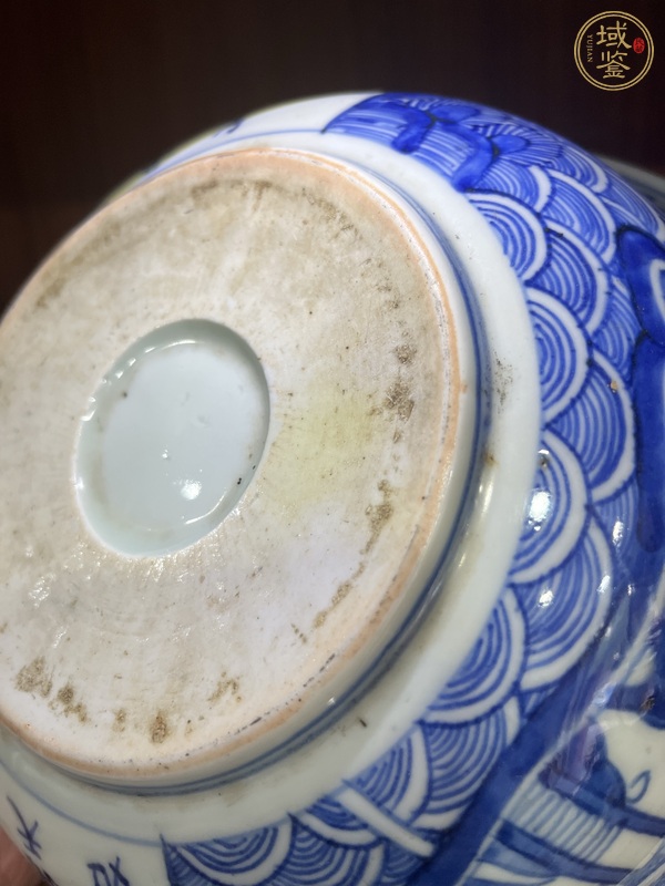 古玩陶瓷赤壁賦青花碗真品鑒賞圖