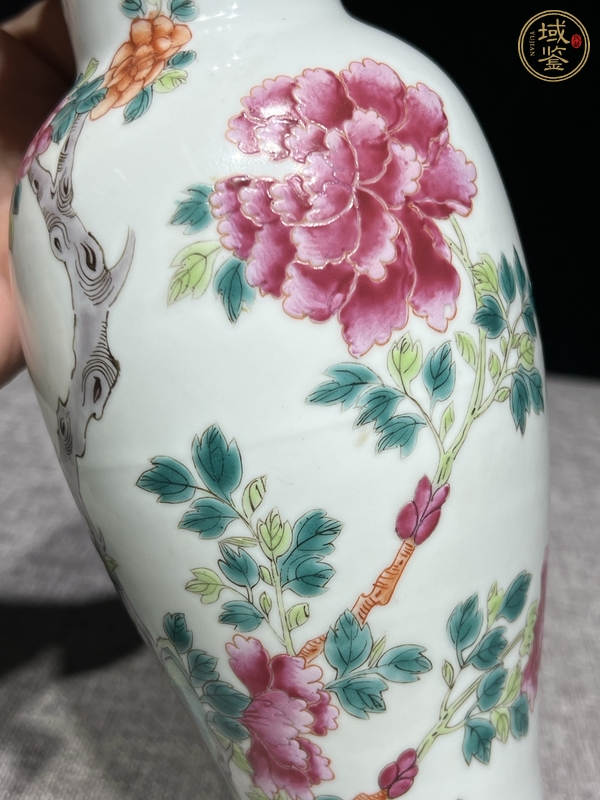 古玩陶瓷粉彩瓶真品鑒賞圖