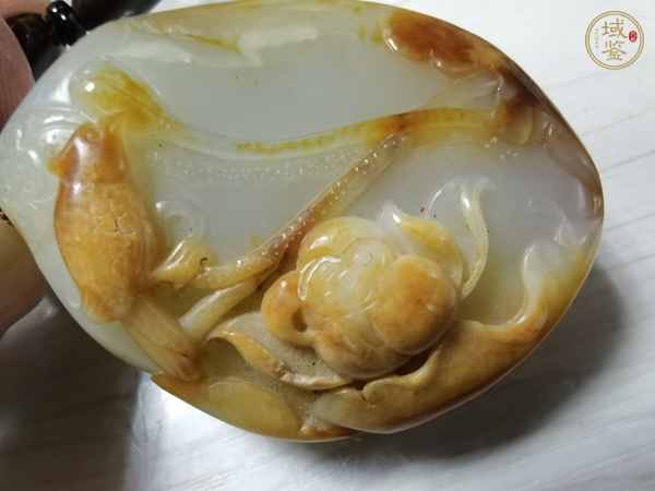 古玩玉器天然和田玉籽料雕件真品鑒賞圖
