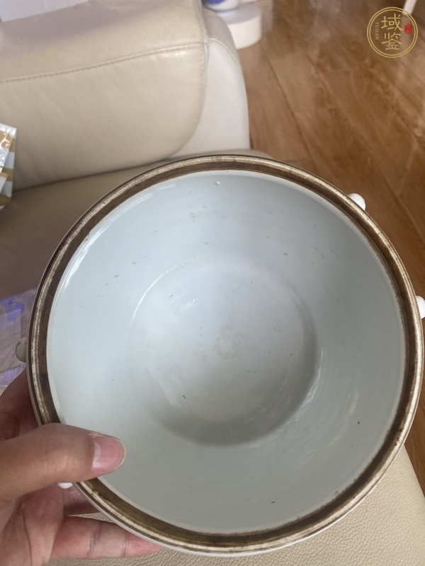 古玩陶瓷粉彩人物故事紋粥罐真品鑒賞圖