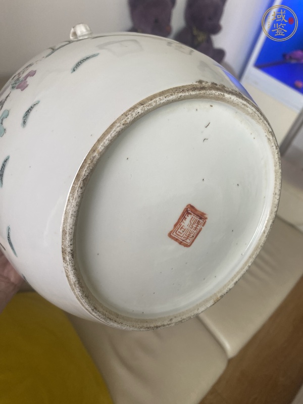 古玩陶瓷粉彩人物故事紋粥罐真品鑒賞圖
