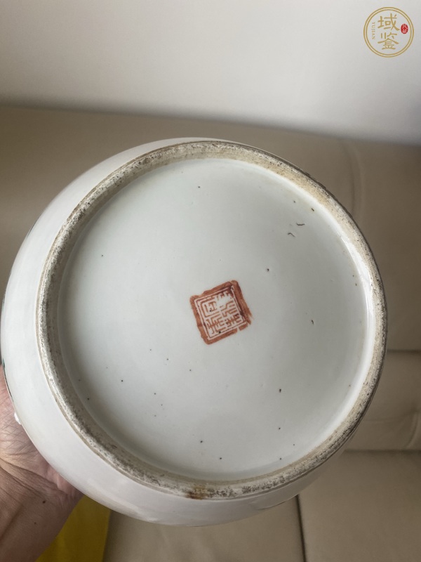 古玩陶瓷粉彩人物故事紋粥罐真品鑒賞圖