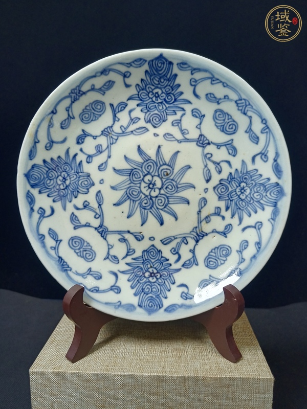 古玩陶瓷青花盤真品鑒賞圖